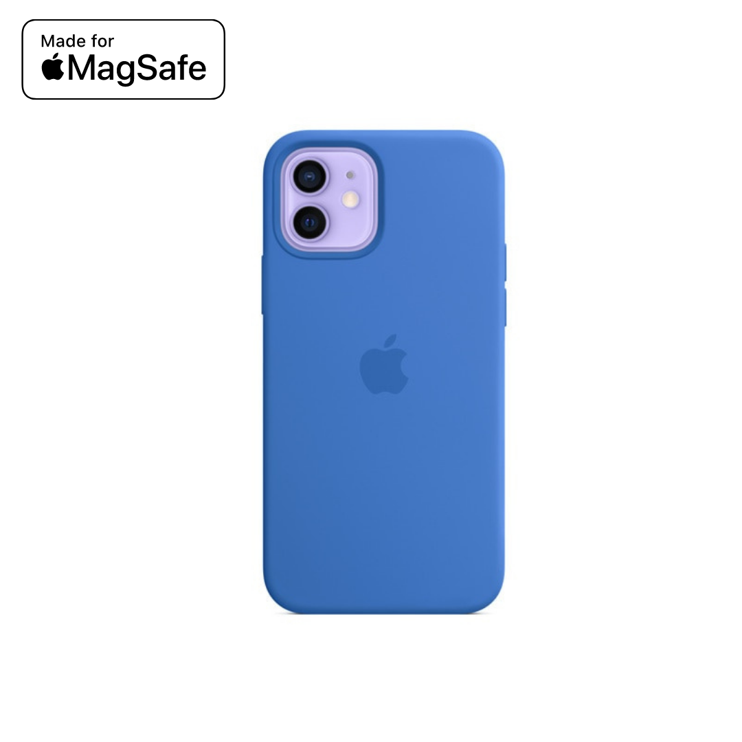 Apple MagSafe Funda Silicona Azul Capri para iPhone 12 Mini