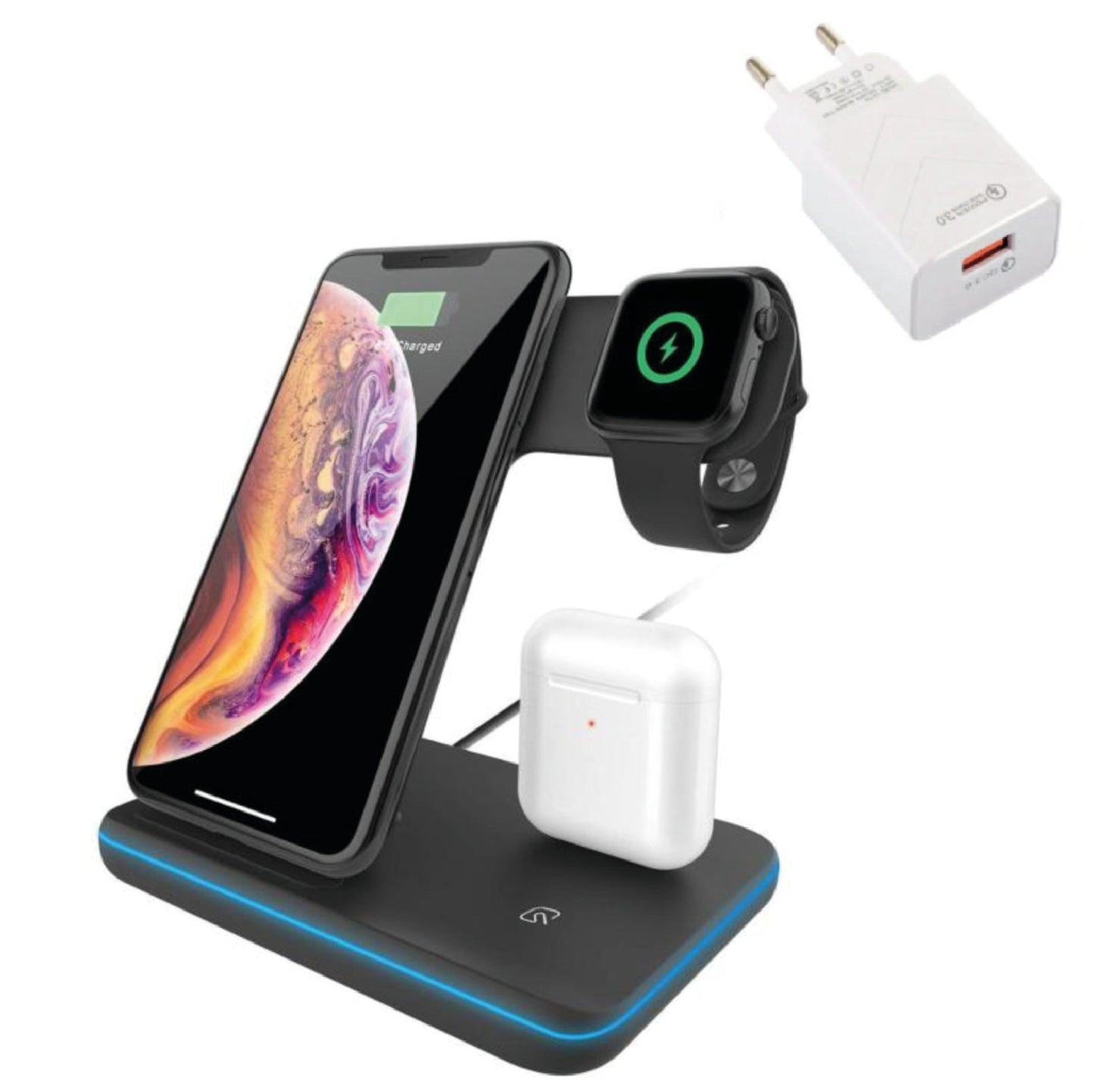 3-in-1 Blade™ Wireless and Lightning Charger